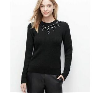 Ann Taylor Embellished Cozy Sweater